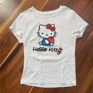 Hello Kitty Sanrio White Baby T Shirt Size Extra Small XS Apple